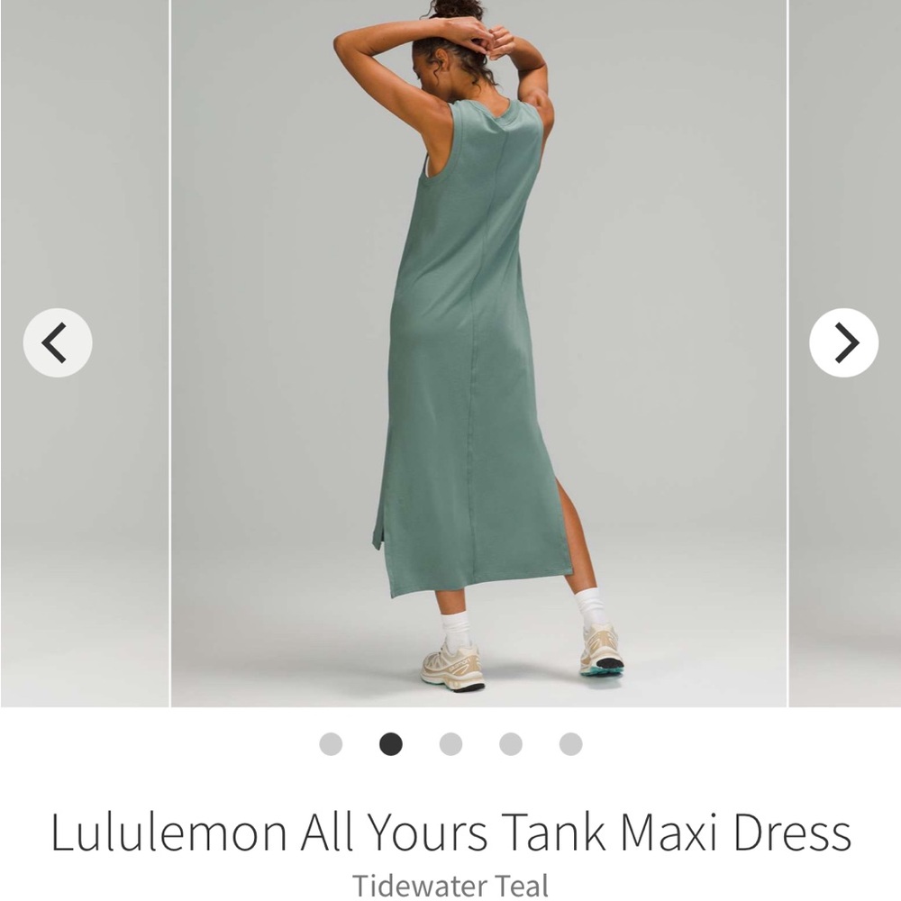 Lululemon All Yours Tank Maxi Dress Tidewater Teal size 2 - Picture 5 of 14